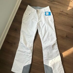 White and Gray Ski Pants